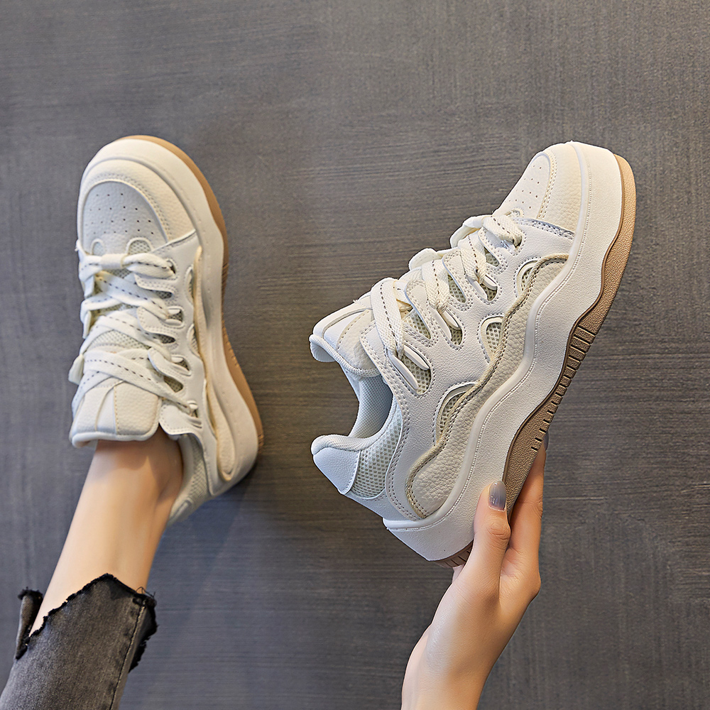 艾斯臣厚底增高小白鞋