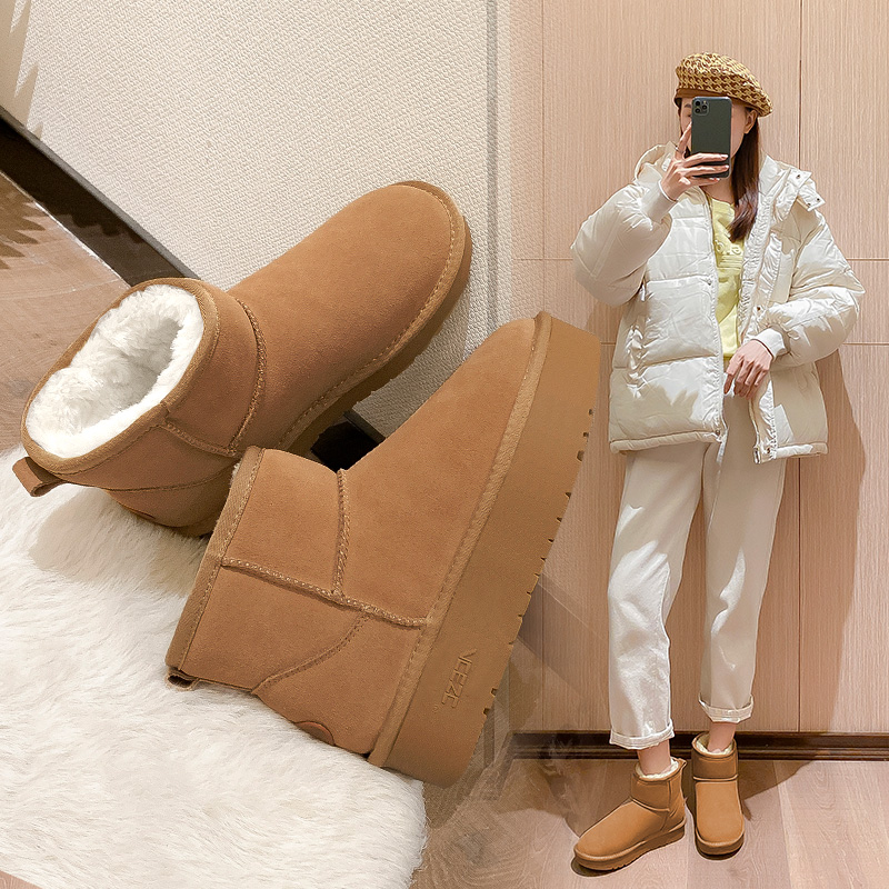 Acesc/艾斯臣棉鞋冬季保暖雪地靴