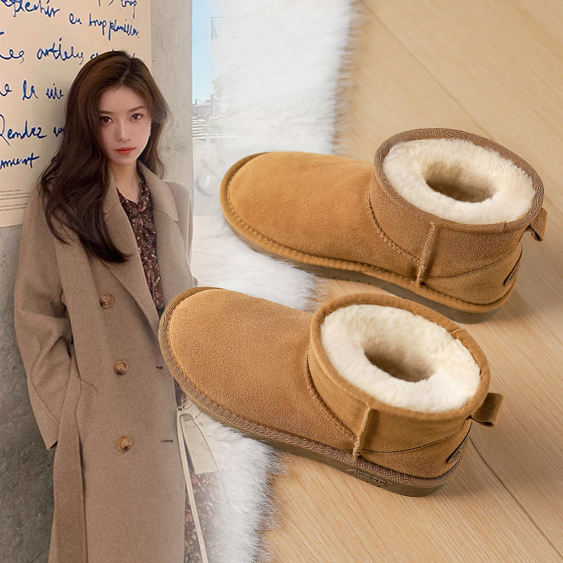 保暖雪地靴棉加绒加厚