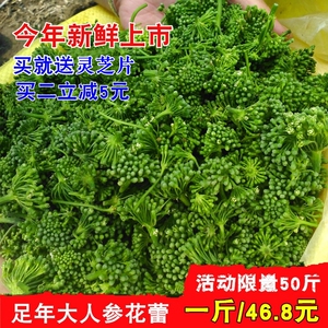 新晒东北长白山人参花茶 足年野生大花蕾250g半斤包邮煲汤人参花