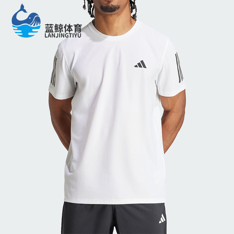 阿迪达斯男士跑步运动短袖T恤