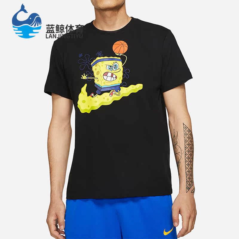 Nike/耐克正品Kyrie SpongeBob男子卡通印花短袖CD0949-010