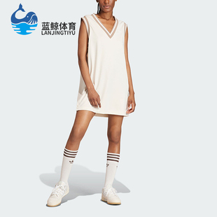 女子侧开排扣运动无袖 Adidas 阿迪达斯正品 新款 连衣裙IS5261