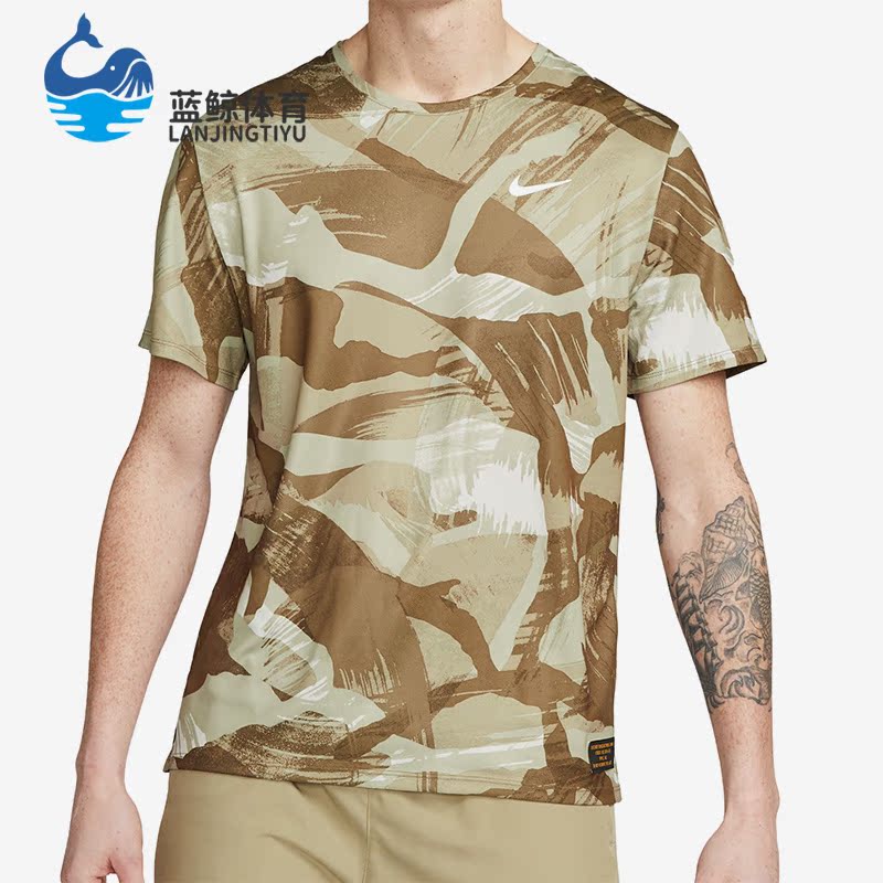 Nike/耐克正品MILER休闲印花圆领男子运动短袖T恤FD4053-242