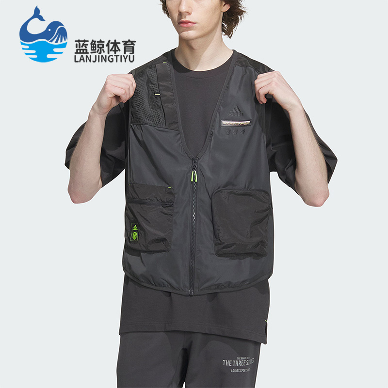 Adidas/阿迪达斯正品 VEST变形金刚男子运动休闲马甲IK3492