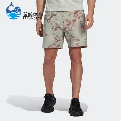 阿迪达斯男子印花直筒休闲短裤