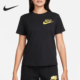 T恤FQ6604 Nike 010 女士针织透气运动短袖 休闲新款 耐克正品 时尚