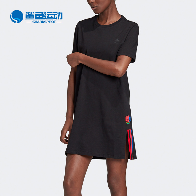 Adidas/阿迪达斯正品三叶草 TEE DRESS女子休闲运动连衣裙GD2233