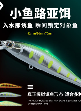 DAIWA达亿瓦 DR.MINNOW II 7cm路亚米诺远投假饵拟饵生饵诱饵