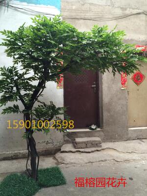 仿真幸福树新款花艺风树客厅装饰绿色绿植物落地酒店拍摄造景套装