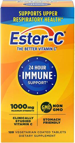 Ester-C Vitamin C 1000 mg Coated Tablets 120 Count