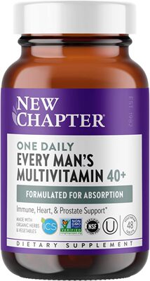 美国代购New Chapter Men's Multivitamin 40 Plus for Energy, H