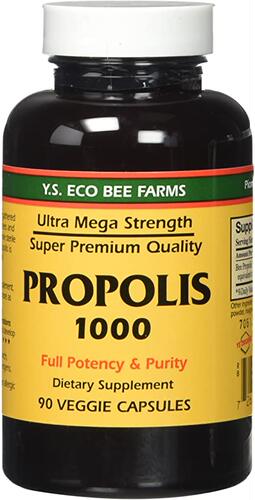 美国代购Propolis-Raw Unprocessed 1000mg Y.S. Organic Bee