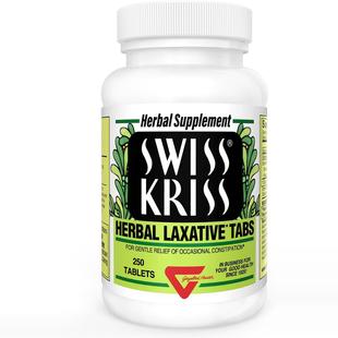 美国代购Swiss Kriss Herbal Laxative Tabs 250Count