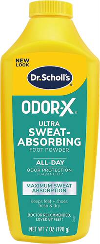 美国代购Dr. Scholl's Odor-x Sweat Absorbing Foot Powder, 7 O