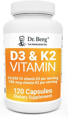 Dr. Berg's Vitamin D3 K2 Supplement  Purified Bile Salts Sup