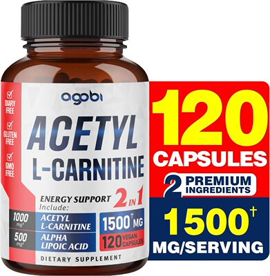 美国代购agobi Acetyl L-Carnitine & Alpha Lipoic Acid Complex