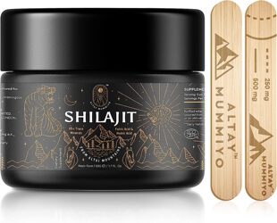 美国代购Shilajit Resin with Fulvic Acid & Trace Minerals, Or