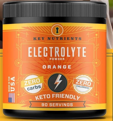 美国代购KEY NUTRIENTS Electrolytes Powder No Sugar - Tangy O