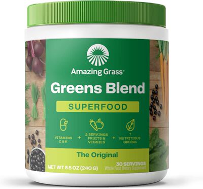 美国代购Amazing Grass Greens Blend Superfood: Super Greens P