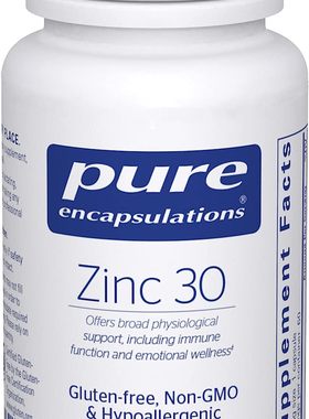 美国代购Pure Encapsulations Zinc 30 mg | Zinc Picolinate Sup