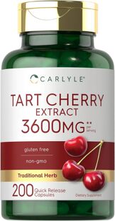 美国代购Carlyle Tart Cherry Extract Capsules | 200 Count | N