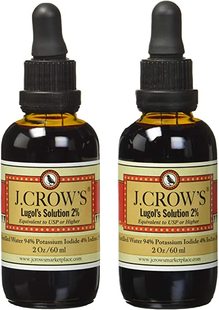 Lugol Iodine Twin J.Crow Pack 美国代购 Solution