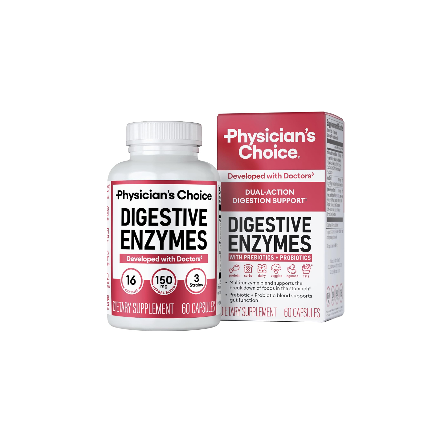 美国代购Physician's CHOICE Digestive Enzymes - Multi Enzymes