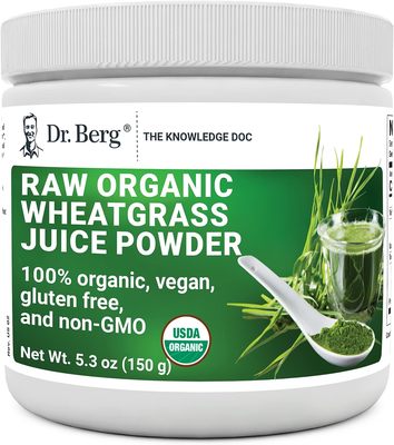 美国代购Dr. Berg's Wheatgrass Superfood Powder - Raw Juice O
