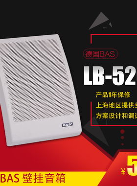 德国BAS 会议音响壁挂喇叭挂壁音响教室店铺背景音乐音箱lb520