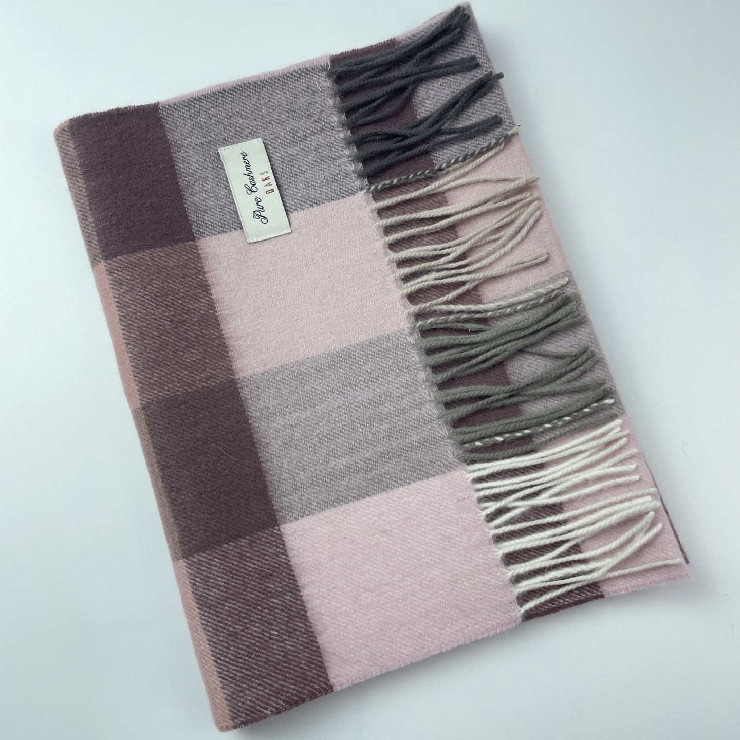 新品外贸英国订单秋冬款复古英伦格子羊绒羊毛混纺围巾保暖女韩版