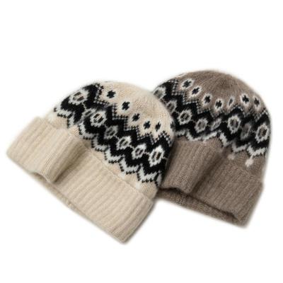 休闲羊绒帽子女欧美秋冬季