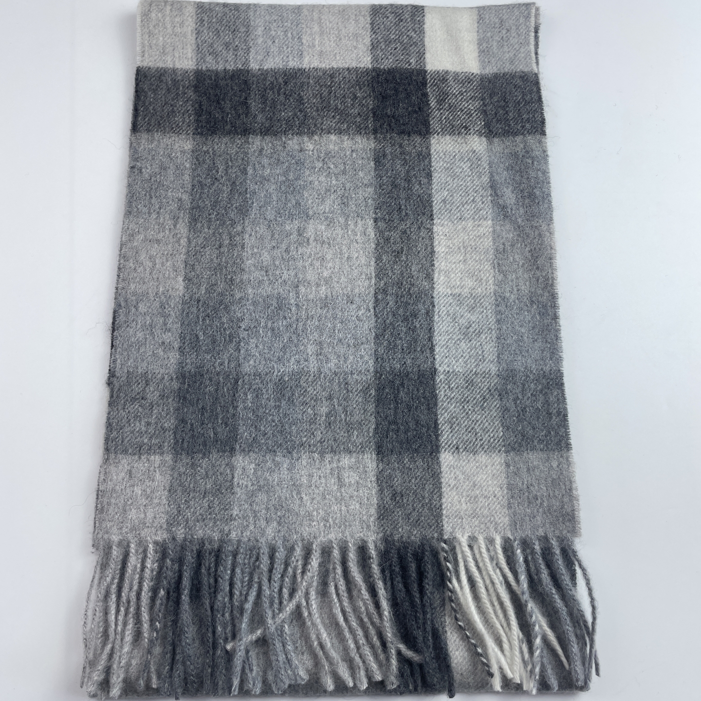 【清货】欧美小众定制秋冬款色织格子羊毛围巾长款保暖男女通用