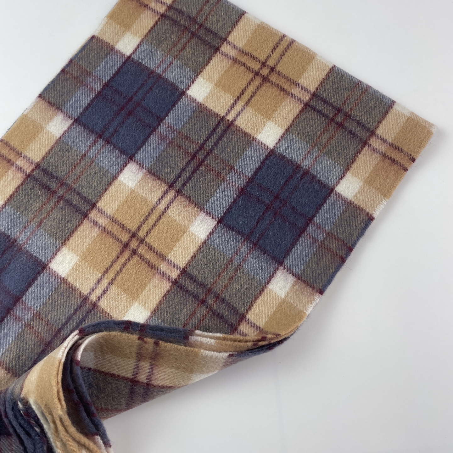 欧美羊毛格子围巾英伦复古风流苏长款保暖韩版围脖男女通用秋冬季