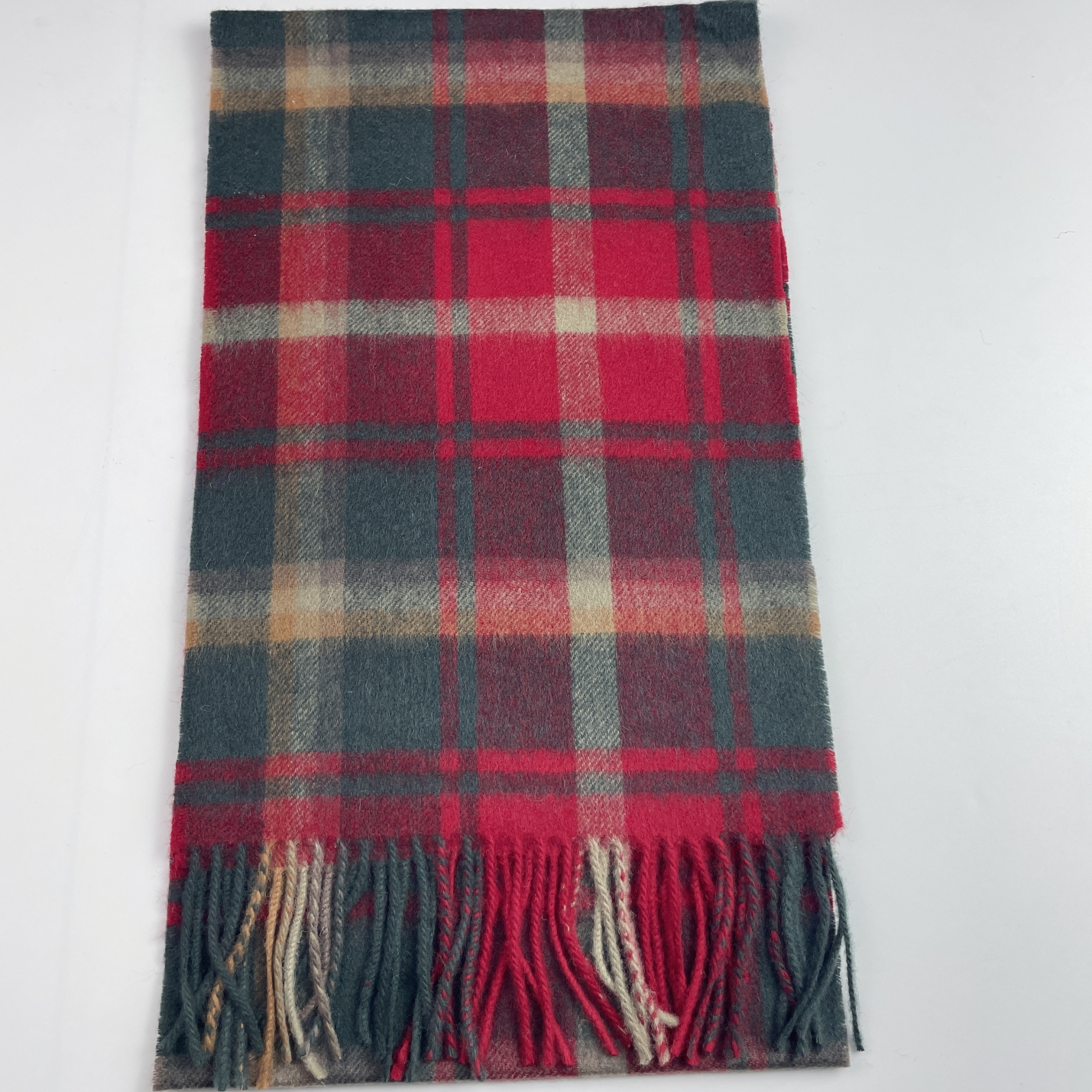 新品英单小众秋冬款羊羔毛色织格子围巾长款保暖女士百搭韩版围脖