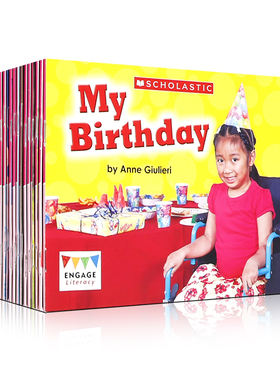 英文原版 学乐彩虹桥阅读级别Levels 1-2 组合16册 The Bee/The Clouds/The Animals 2-4-6岁幼儿宝宝思想启蒙亲子图画书绘本