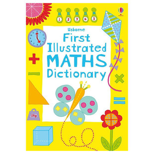 预售英文原版First Illustrated Maths Dictionary入门数学图解词典趣味数学概念插图词典基础知识平装词典数学逻辑4-8岁