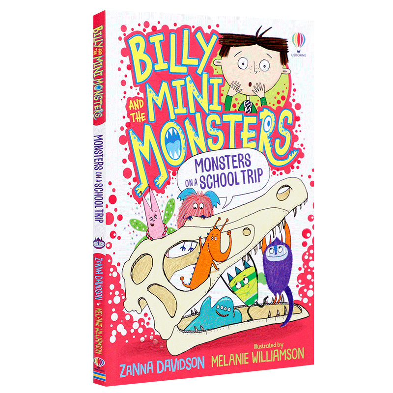 英文原版 Monsters on a School Trip比利和小怪物们 学校旅行中的怪兽 Usborne 尤斯伯恩 少儿童桥梁章节小说读物课外阅读童书