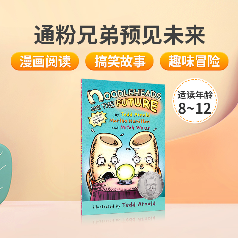 英文原版Noodleheads See the Future #2 通粉兄弟预见未来 8-12岁儿童英语课外阅读搞笑趣味全彩漫画章节书Fly Guy苍蝇小子同作者