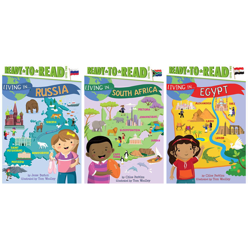 英文原版绘本 Ready to Read分级读物Level2 Living in Australia 3册地理 历史民俗文化 文化遗产准备阅读系列：分级阅读故事书