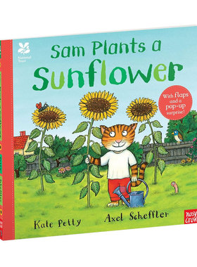 英文原版National Trust: Sam Plants a Sunflower山姆种了一棵向日葵植物是如何生长的科普绘本 花卉植物 园艺种植平装绘本