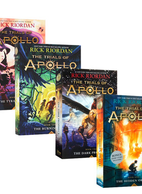 第五季四部曲 Rick Riordan The Trials of Apollo 波西杰克逊阿波罗的审判系列4册全The Hidden Oracle 英文原版课外冒险小说三