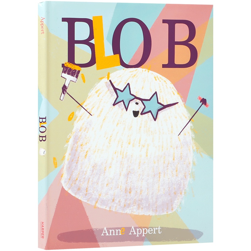 英文原版 Blob 斑点 认识自我与拥抱可能性故事绘本 HarperCollins出版 4-8岁儿童宝宝价值观培养品格塑造绘本精装