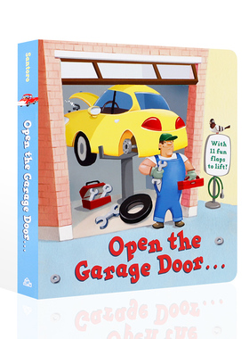 英文原版绘本 Open the Garage Door打开车库门 Random House兰登书屋出版 幼儿英语启蒙绘本纸板书 亲子互动共读早教书睡前故事书