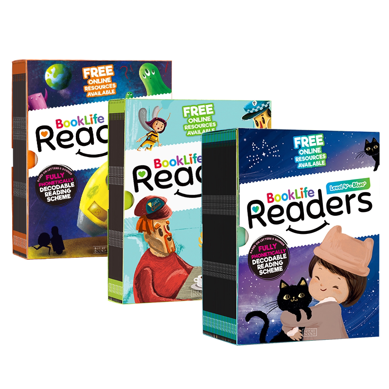 正版点读版Booklife Readers自然拼读分级阅读进阶级4+阶/5-6阶42册儿童英语教材绘本英国母语CVC音素字母卡片支持book