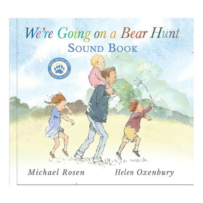 英文原版We're Going on a Bear Hunt : Interactive Sound Book我们一起去猎熊：互动发声书罗森爷爷经典故事 发声机关