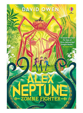 预售英文原版 Alex Neptune, #4: Zombie Fighter 亚历克斯4反击战士青少年奇幻冒险故事书幽默友谊 平装 桥梁/章节书10-14岁