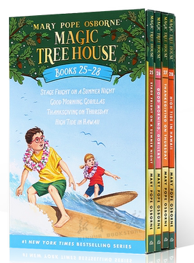 英文原版 Magic Tree House Books 25-28 Boxed Set 神奇树屋25-28册盒装 奇幻冒险经典读物平装 魔幻奇幻 8-12岁