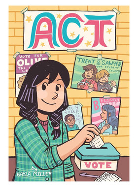 英文原版 A Click Graphic Novel #3: Act 行动 青少年图像小说读物 趣味漫画 成长友谊 平装 漫画10-14岁