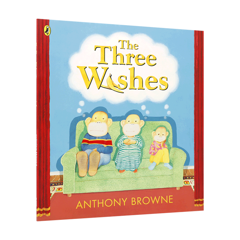 英文原版三个愿望The Three Wishes 平装 Anthony Browne2-6岁儿童 趣味故事寓教于乐亲子共读启蒙认知名家新绘本学会珍惜